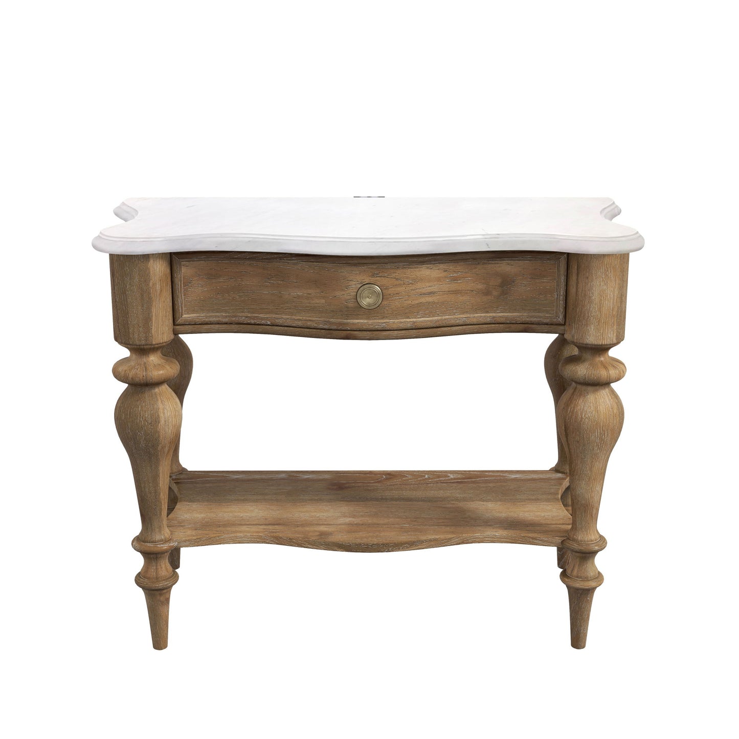 Weston Hills - Bedside Table With Storage Drawer - Natural