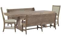 Paxton Place - Extendable Trestle Dining Table Set