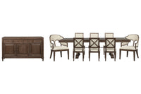 Jubilee - Extendable Trestle Dining Table Set
