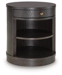 Leighmour - Accent Table - Dark Brown
