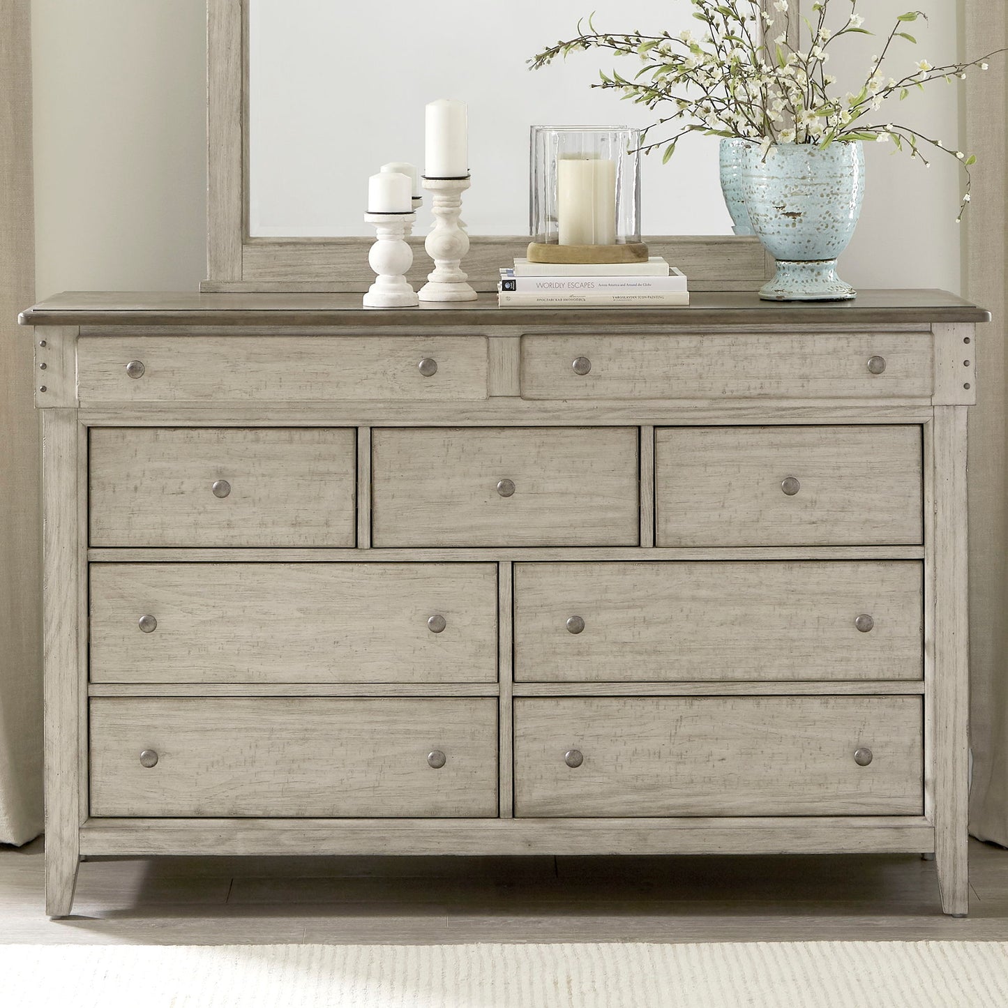 Ivy Hollow - 9 Drawer Dresser - White