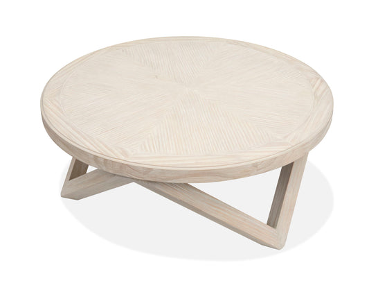 Bostwick - Round Cocktail Table - Coconut Cream