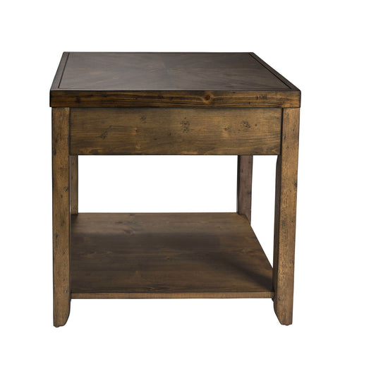 Mitchell - End Table - Dark Brown