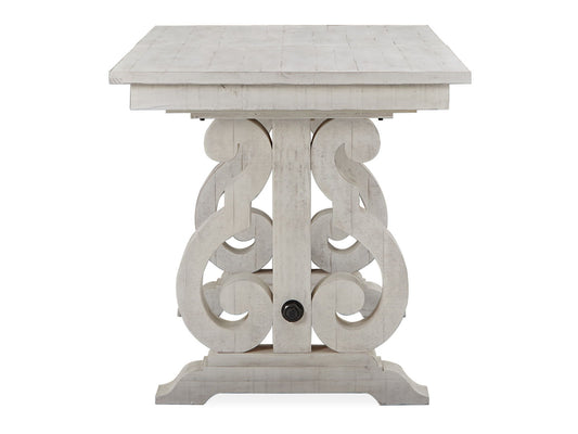Bronwyn - Rectangular Counter Dining Table - Alabaster