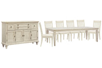 Newport - 8 Piece Extendable Rectangular Dining Table Set