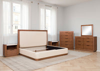 Hennington - Upholstered Panel Bed