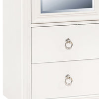 Bella White - Kids 2-Drawer Shelved Wardrobe - White