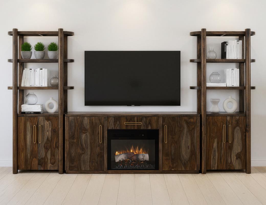 Balam - Wall Unit With Electric Fireplace