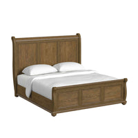 Heritage & Home - King Sleigh Bed - Oak Brown