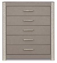 Surancha - Gray - Five Drawer Wide Chest