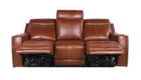 Natalia - Recliner Sofa Coach - Dark Brown