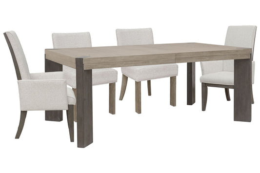 Anderson Park - Leg Dining Table Set With Klismos Chairs