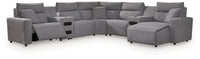 Modmax II - Reclining Sectional - Salt And Pepper