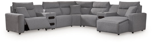 Modmax II - Reclining Sectional - Salt And Pepper