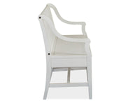 Heron Cove - Bench With Back - Chalk White