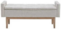 Briarson - Beige / Brown - Storage Bench