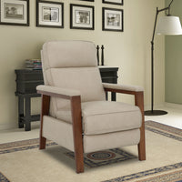 Ashland (B) - Recliner Push Thru The Arm - Cashmere-Stone