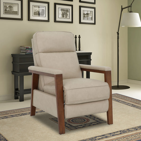 Ashland (B) - Recliner Push Thru The Arm - Cashmere-Stone