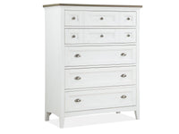 Heron Cove - Two Tone Drawer Chest - Chalk White And Dovetail Grey