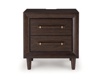 Dantenton - Two Drawer Night Stand - Merlot