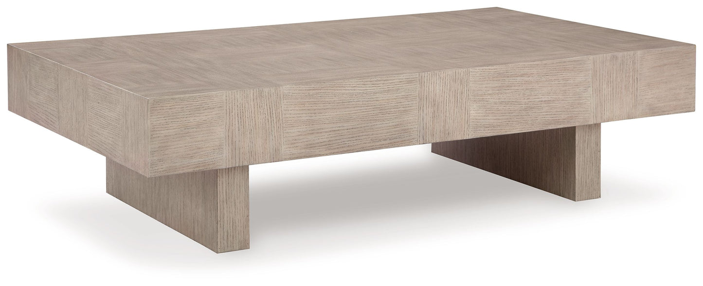 Jorlaina - Light Grayish Brown - Rectangular Cocktail Table