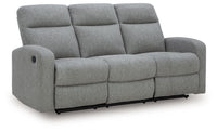 Gauntlet - 2 Pc. - Reclining Sofa And Loveseat - Sterling
