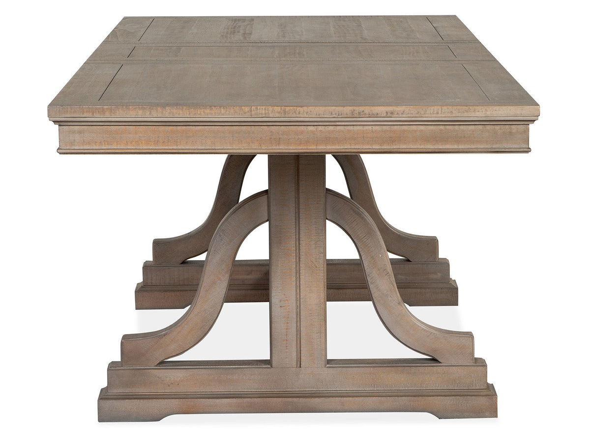 Paxton Place - Extendable Trestle Dining Table Set