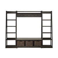 Mill Creek - 3 Piece Wall Unit Set - Dark Brown