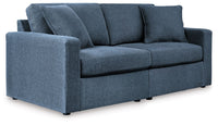 Modmax - Ink - 2-Piece Sectional Loveseat - Fabric