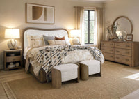 Leeza - Round Mirror - Brown