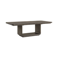 Hollywood Park - Rectangular Dining Table With Leaf - Dark Gray