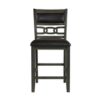 Amherst - Counter Side Chair With PU Cushion (Set of 2) - Gray Finish