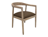 White Teak - Wooden Armchair - Ivory White