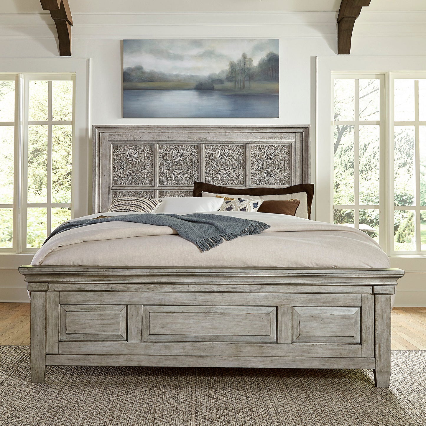 Heartland - Panel Bed - Antique Tile Panels