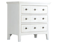 Heron Cove - Relaxed Traditional Chalk White Three Drawer Nightstand - Chalk White