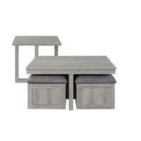 Uster - 2 Piece Occasional Set (Coffee Table And End Table) - Light Gray
