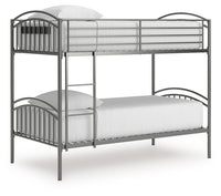 Lanceburg - Twin/Twin Bunk Bed With Ladder - Gray