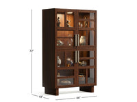 Reena - Display Cabinet - Rich Brown