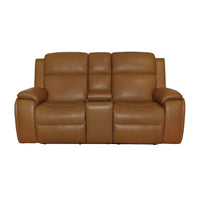 Ziggy - Power Reclining Loveseat With Console, Power Headrest, Lumbar, Heat & Massage