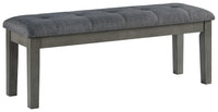 Hallanden - Black / Gray - Large UPH Dining Room Bench