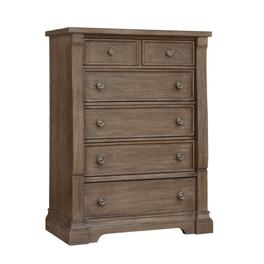 Lawson's Creek - 5-Drawer Chest - Dark Brown