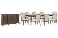 Saddle Creek - Extendable Leg Dining Table Set