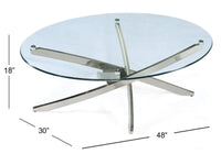 Zila - Oval Cocktail Table Set