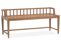 Lindon - Arm Bench With Low Back - Light Brown