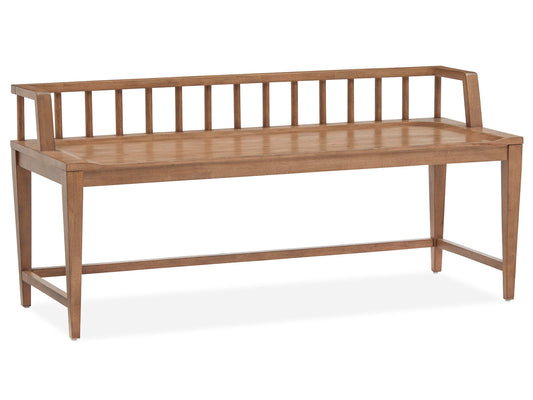 Lindon - Arm Bench With Low Back - Light Brown