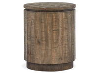 Baisden - Round Accent End Table - Tobacco