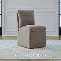 Accent Dining - Accent Dining Chair With Casters
