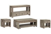 Conrad - Rectangular Lift Top Storage Cocktail Table Set