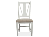 Heron Cove - Dining Side Chair With Upholstered Seat (Set of 2) - Chalk White
