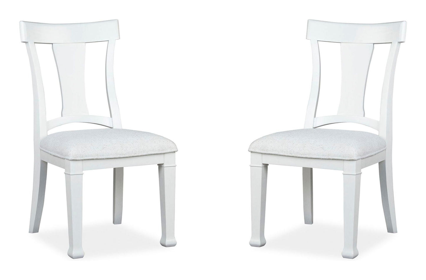 Kingston - Upholstered Side Chair (Set of 2) - Whisper White And Cerused Nutmeg